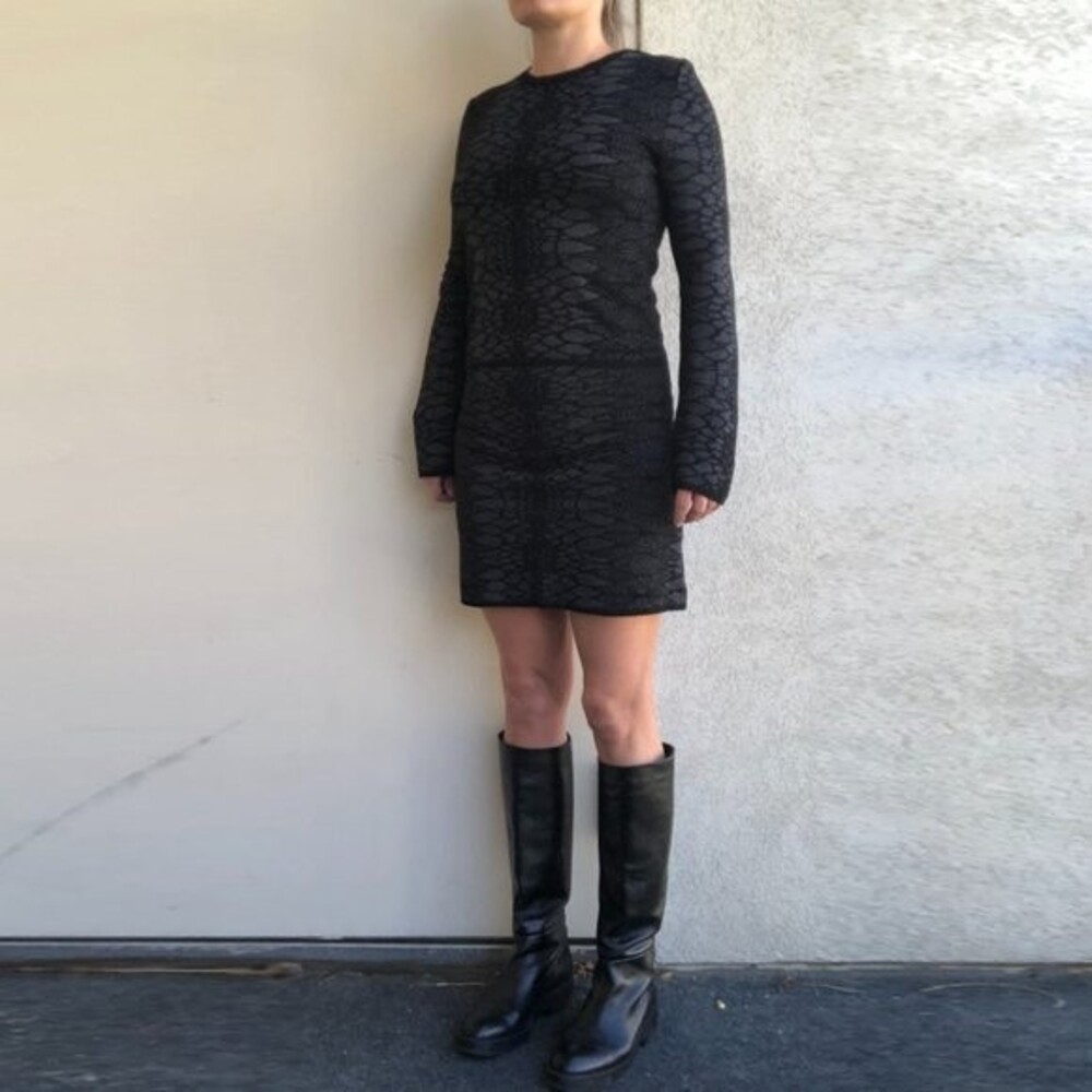Zara Knitwear Black & Grey Top Size M - Picture 2 of 11